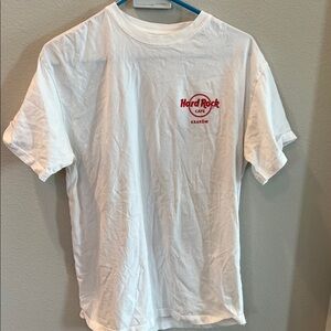 Hard Rock Cafe Krakow White Tee with Red Logo